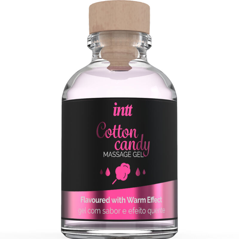 Gel de massage érotique INTT Cotton Candy au goût barbe à papa