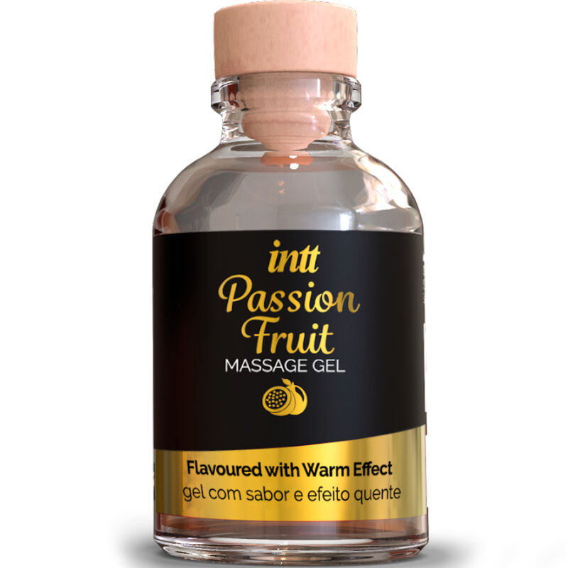 Gel de massage érotique INTT aux fruits de la passion avec effet chauffant