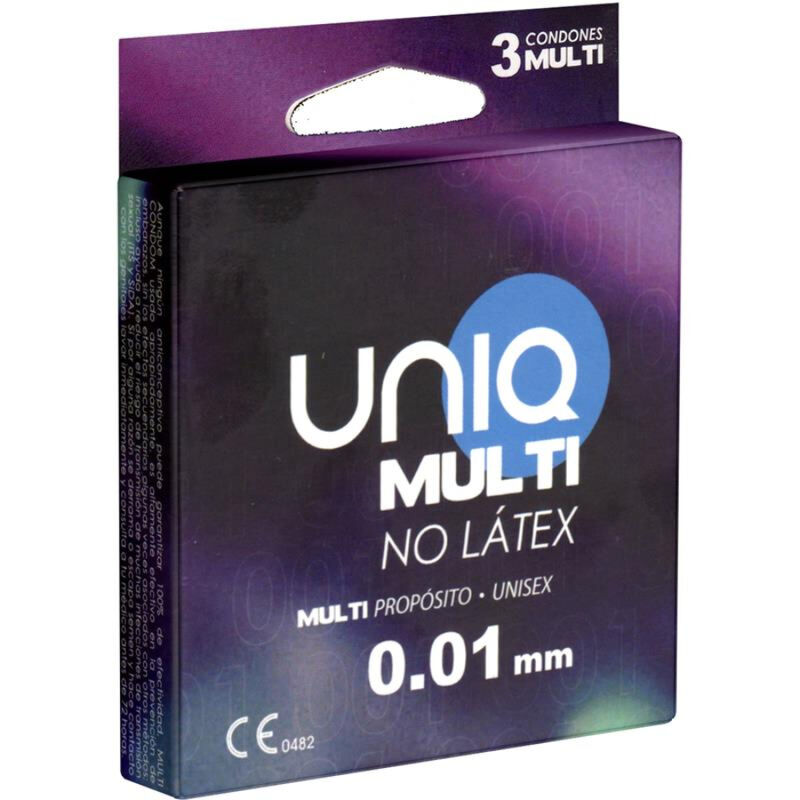 Préservatifs sans latex UNIQ MULTI, 3 pièces