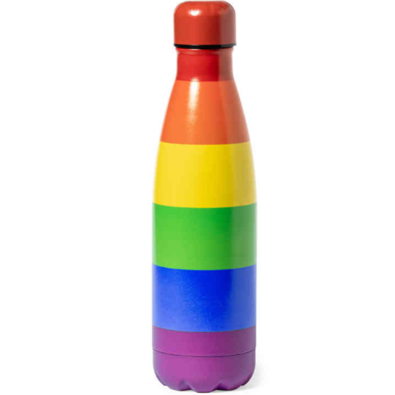 Gourde en métal PRIDE avec drapeau LGBT