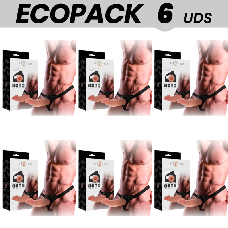 Gode creux pour strap on de 18 cm, pour plus de longueur et de largeur INTENSE