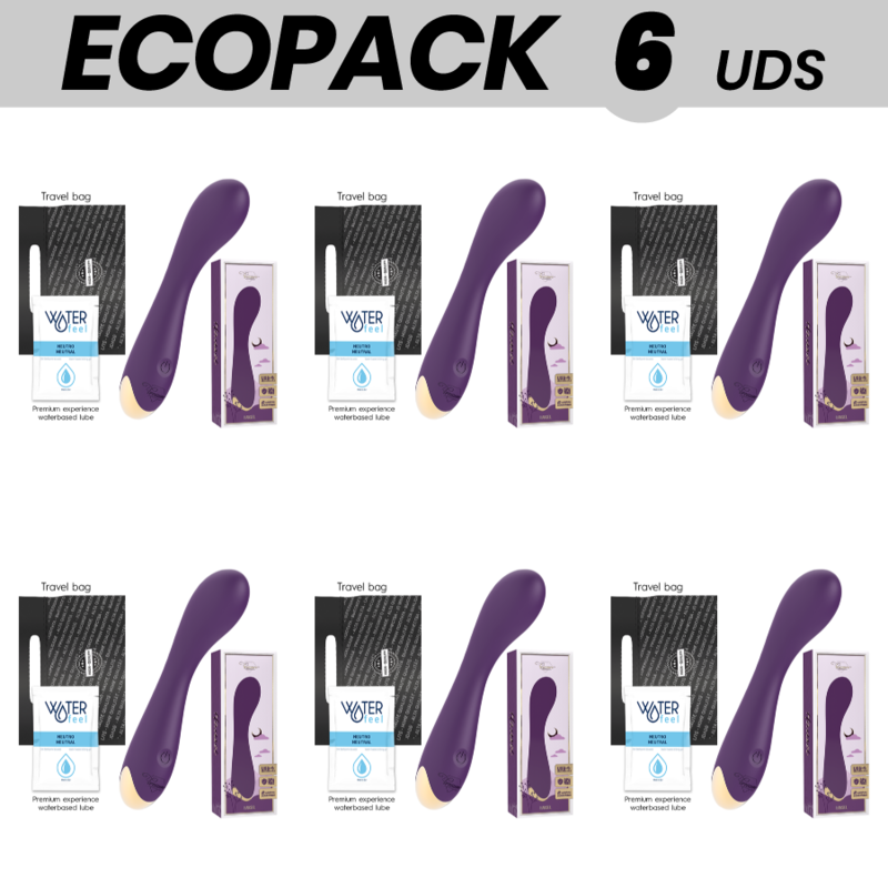 Ecopack 6 Unités Vibromasseur Point G Treasure Hansel Compatible Avec La Technologie Watchme Wireless