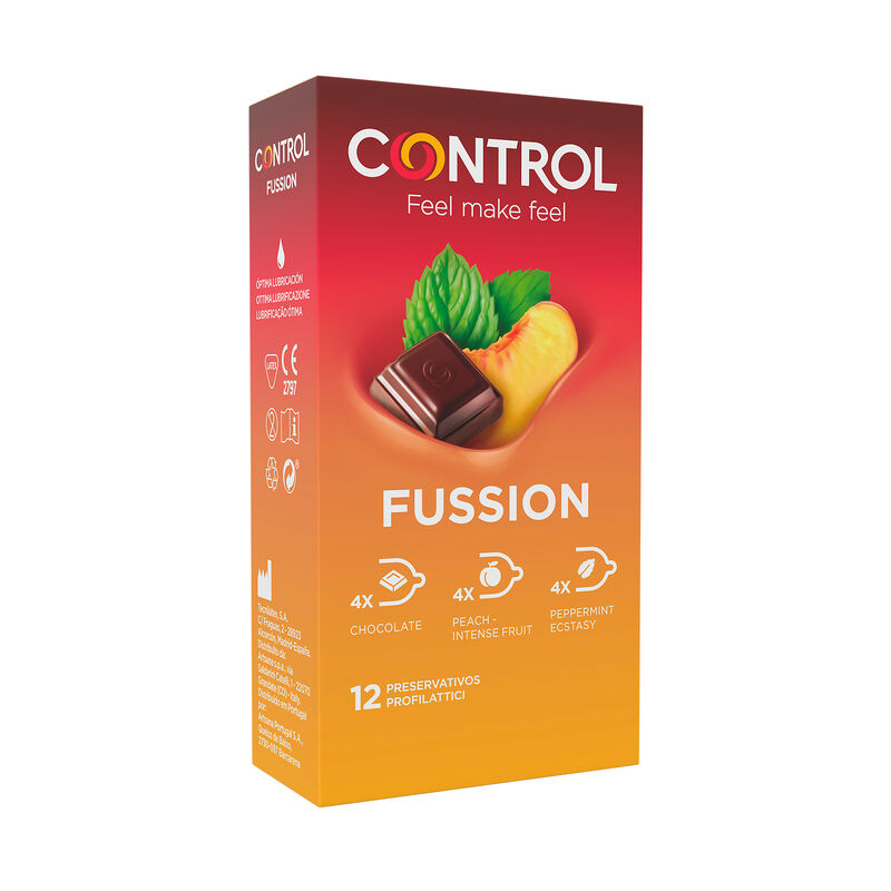 Préservatifs parfumés CONTROL Fussion, 12 pièces