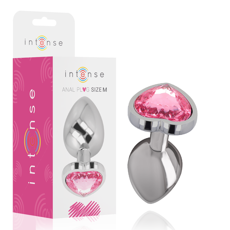 Plug anal en métal INTENSE avec cœur, taille M