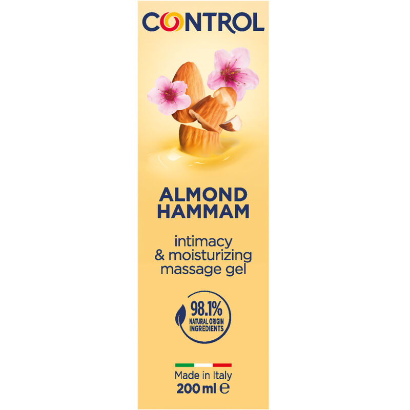Gel de massage CONTROL Almond Hammam à l’arôme de lait d’amande, 200 ml
