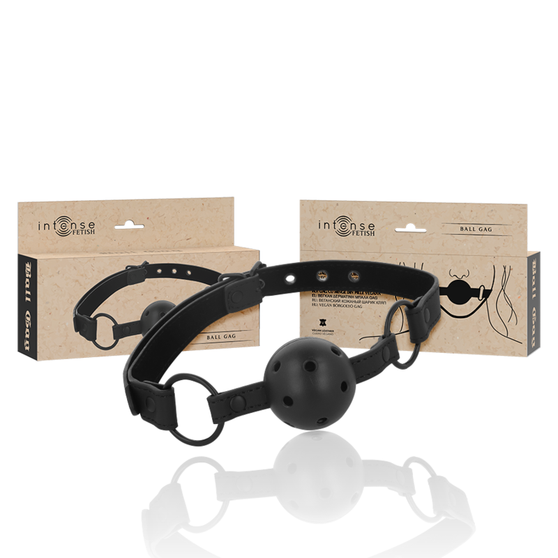 Bâillon en cuir végan INTENSE FETISH