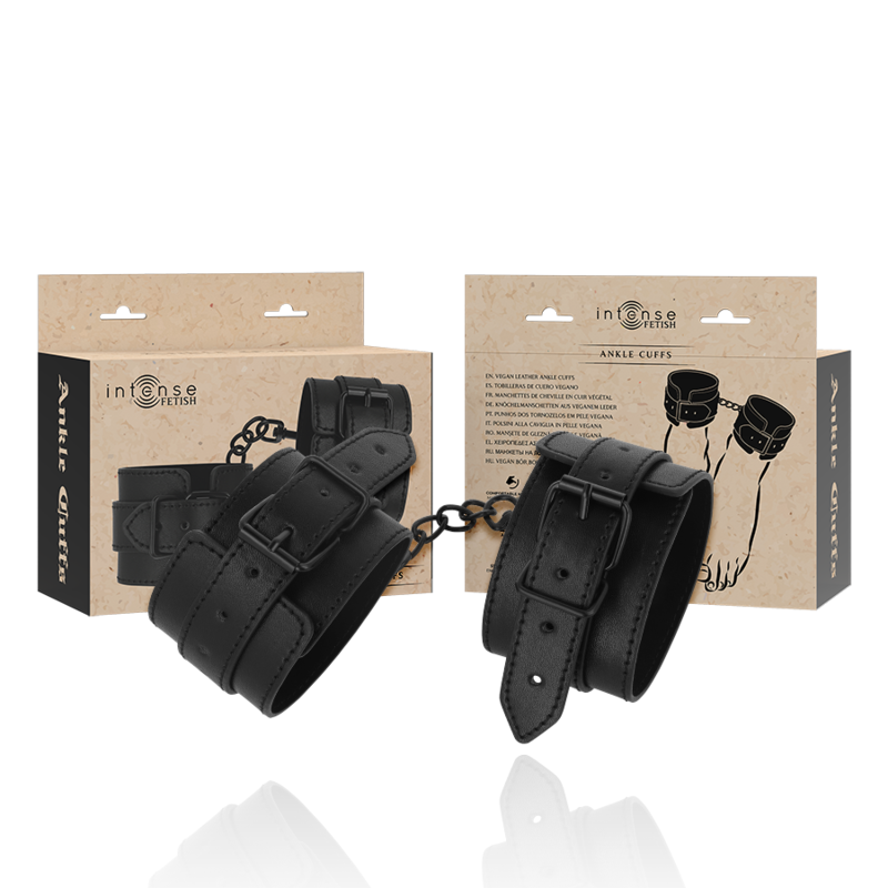 Entraves de cheville en cuir vegan INTENSE FETISH
