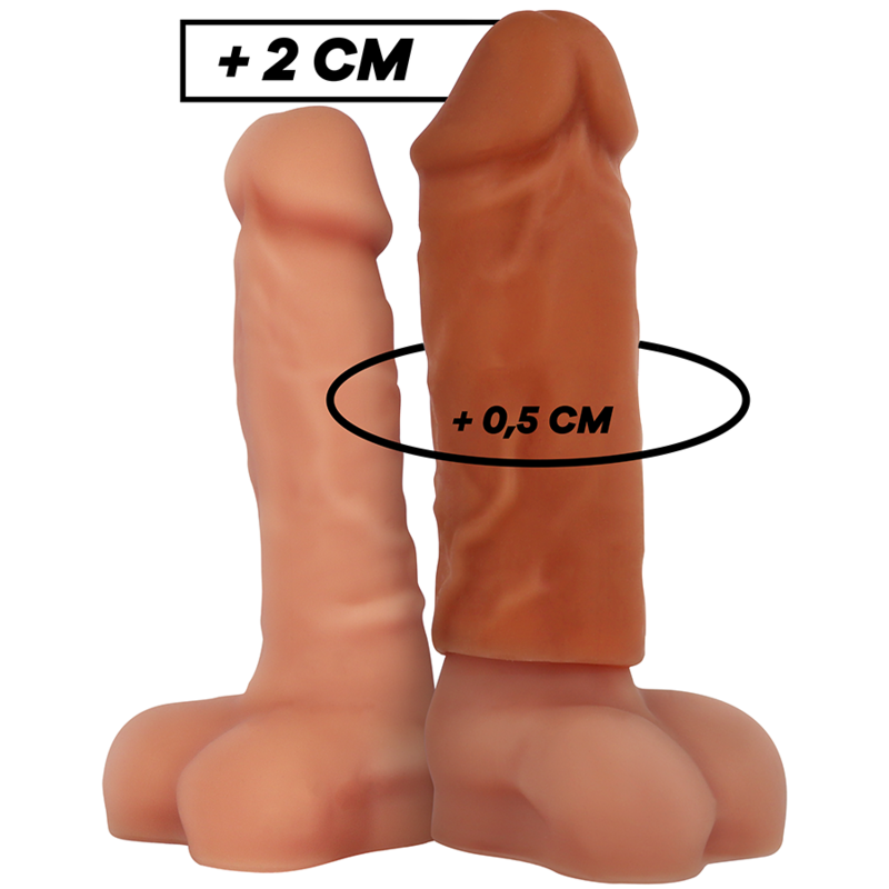 Gaine pénienne VIRILXL V3 en silicone, marron