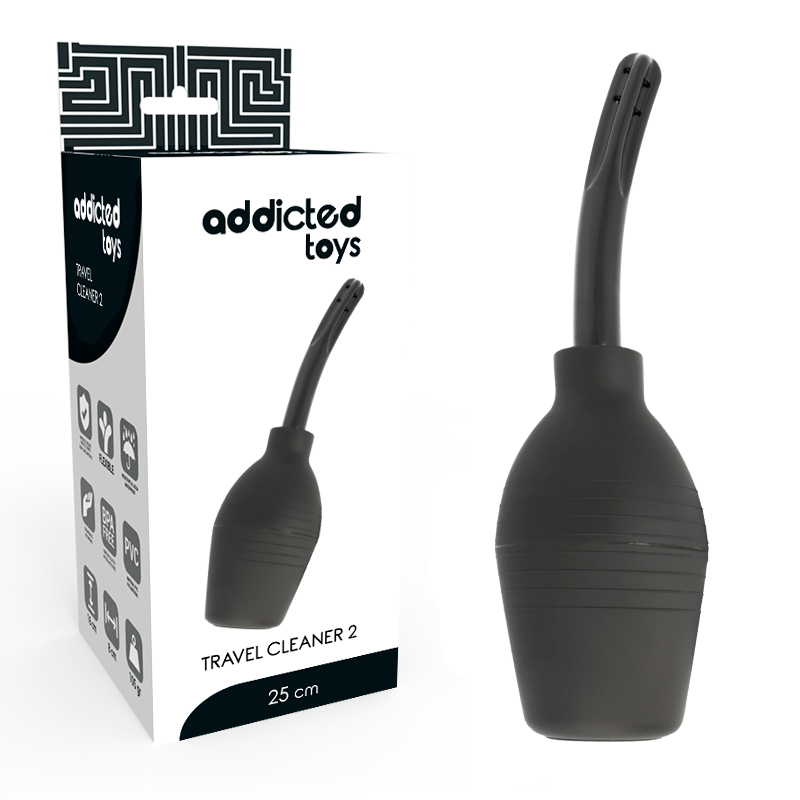 ADDICTED TOYS Squeeze Clean Black Poire de nettoyage intime