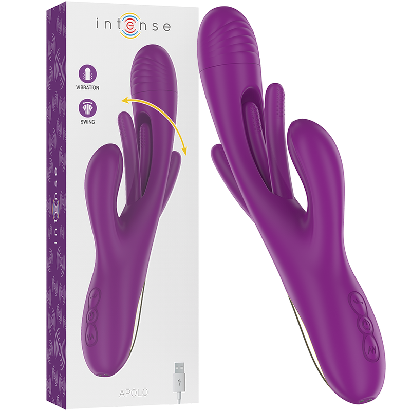 Vibromasseur INTENSE APOLO avec langue mobile
