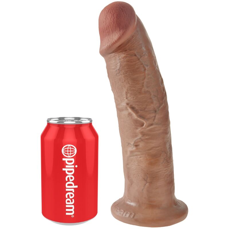 KING COCK, gode pour harnais, 24 cm, caramel