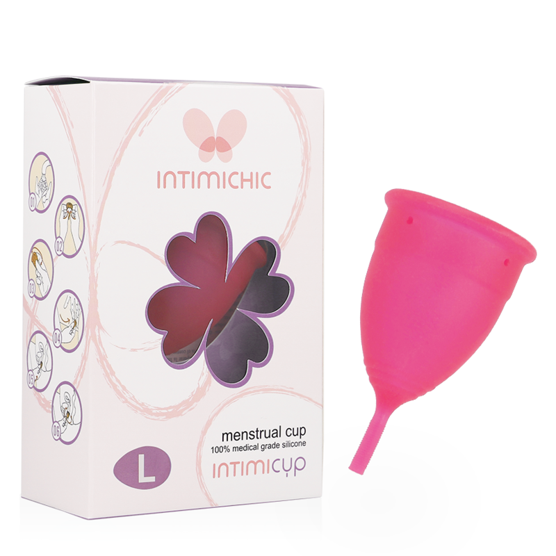 Coupe menstruelle INTIMICHIC en silicone médical, taille L