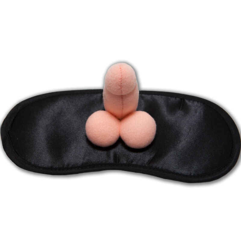 Bandeau pour les yeux DIABLO PICANTE avec motif pénis et sifflet