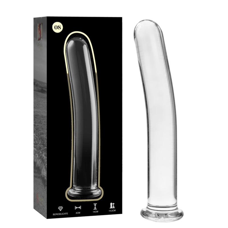 Dildo en verre NEBULA SERIES BY IBIZA Model 8 · Taille: TAILLE 1 · Couleur: TRANSPARENT