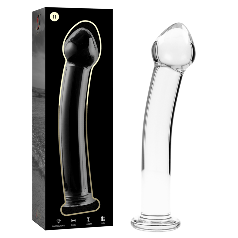 Dildo en verre transparent NEBULA SERIES BY IBIZA, modèle 11