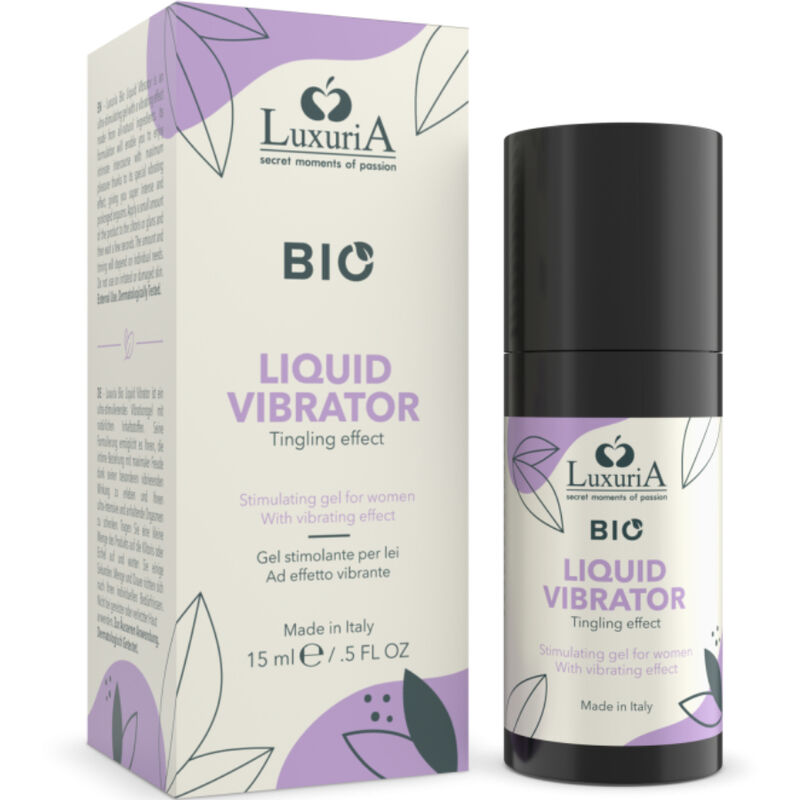 Gel intime stimulant Intimateline Luxuria Bio à effet vibrant