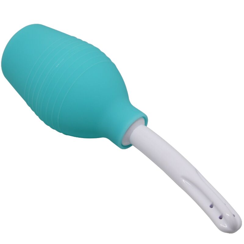 Douche anale MR PLAY avec poire en caoutchouc, bleue