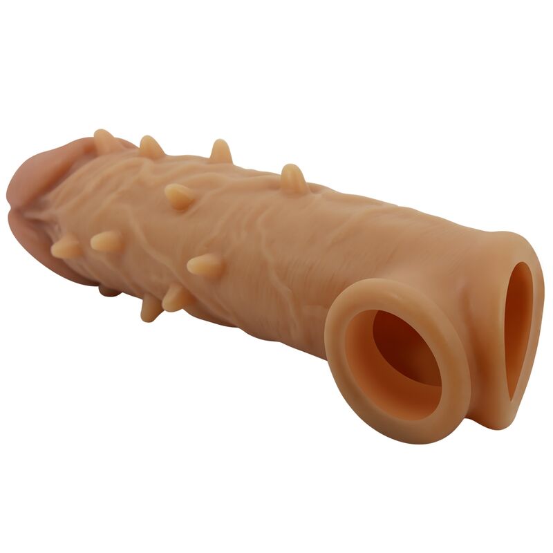 Manchon pénien Pretty Love Osborn en silicone avec anneau testiculaire