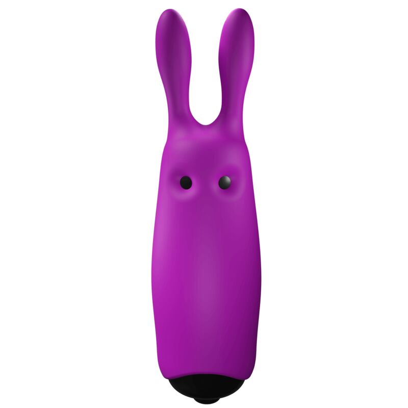 Mini vibromasseur Rabbit violet pour stimulation clitoridienne en silicone ADRIEN LASTIC