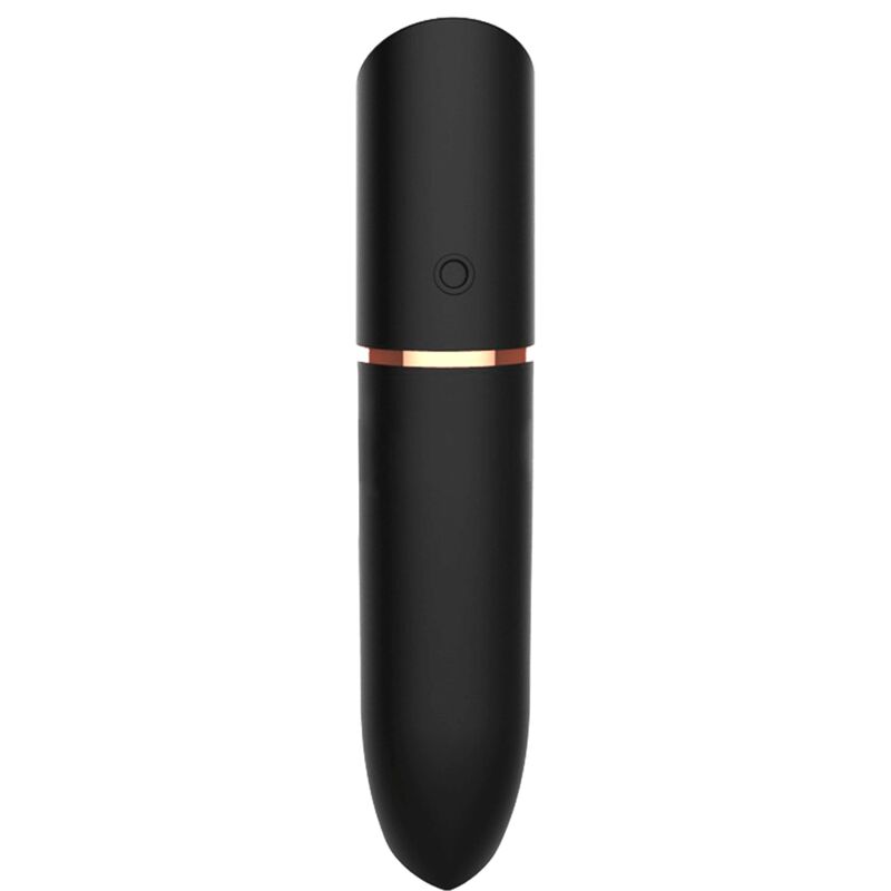 Mini vibromasseur en forme de rouge à lèvres, 10 modes, silicone doux, noir ADRIEN LASTIC