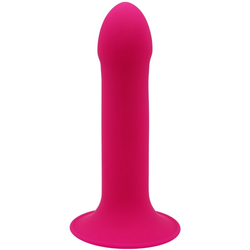 Gode réaliste en silicone avec double densité Silexpan et ventouse rose ADRIEN LASTIC