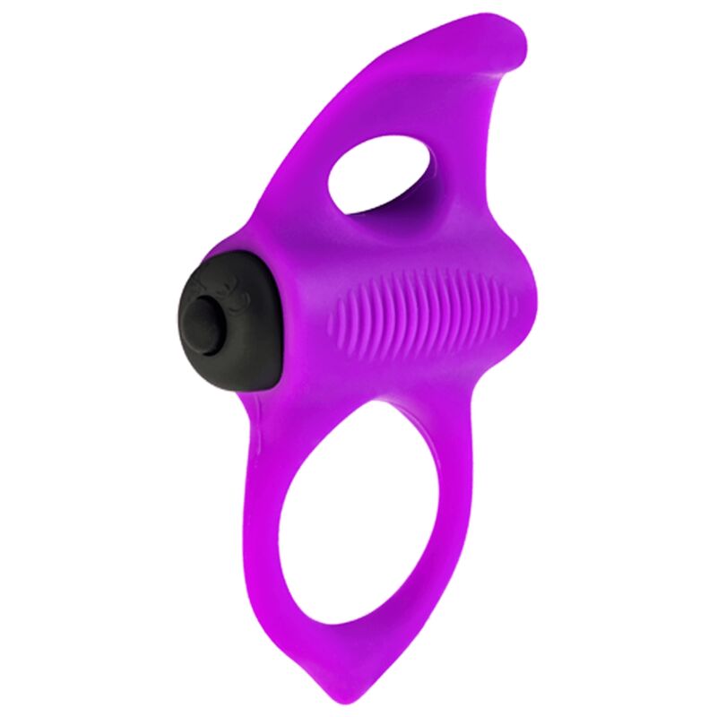 Anneau pénien vibrant avec stimulateur en forme de langue pour des orgasmes plus intenses ADRIEN LASTIC
