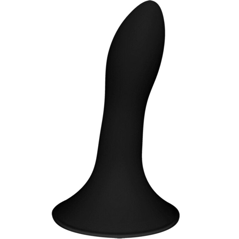 Gode réaliste en silicone avec effet thermique et ventouse noir ADRIEN LASTIC