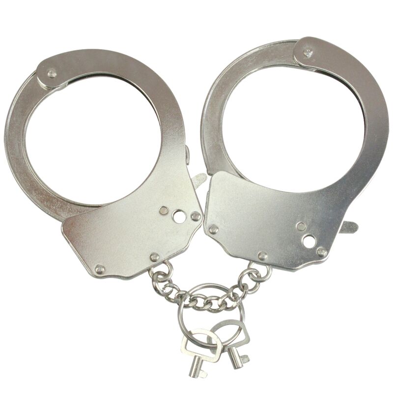 Menottes en métal avec fermeture de sécurité pour jeux BDSM ADRIEN LASTIC