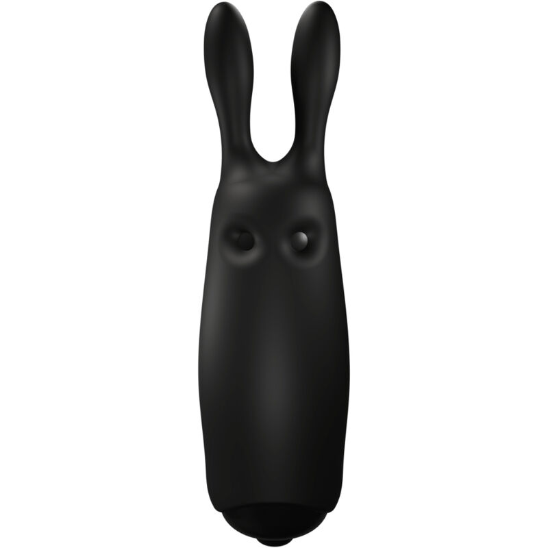 Mini vibromasseur lapin pour stimulation clitoridienne noir ADRIEN LASTIC