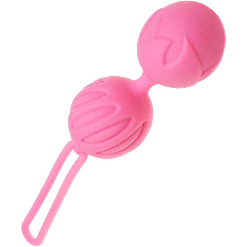Boules de geisha Geisha en silicone, taille S, roses, pour le renforcement du plancher pelvien ADRIEN LASTIC