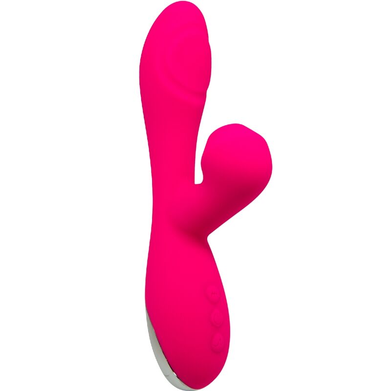 Vibromasseur point G rose avec stimulateur clitoridien à succion et 3 moteurs ALIVE