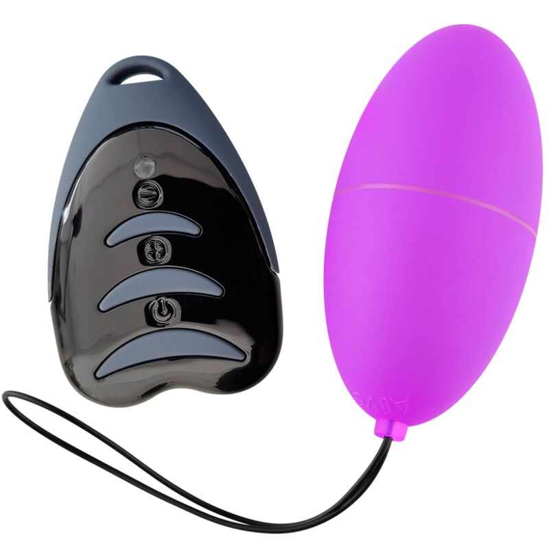Œuf vibrant avec télécommande sans fil et 10 modes, violet ALIVE