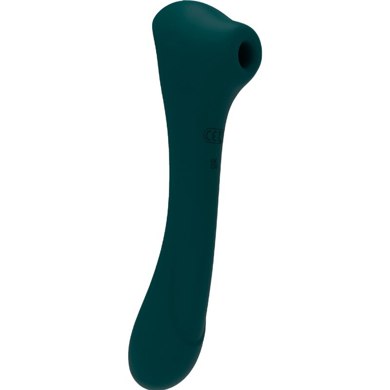 Vibromasseur aspirant avec stimulation clitoridienne et 10 programmes, vert ALIVE