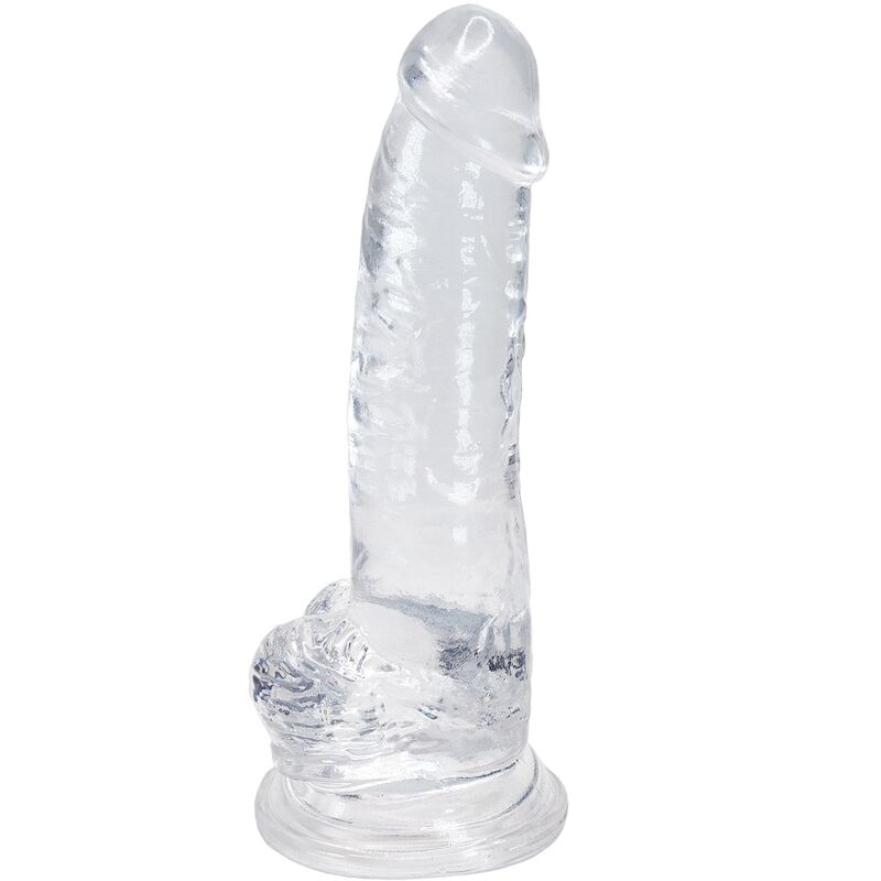 Gode réaliste transparent de 20,6 cm pour une stimulation intense ALIVE