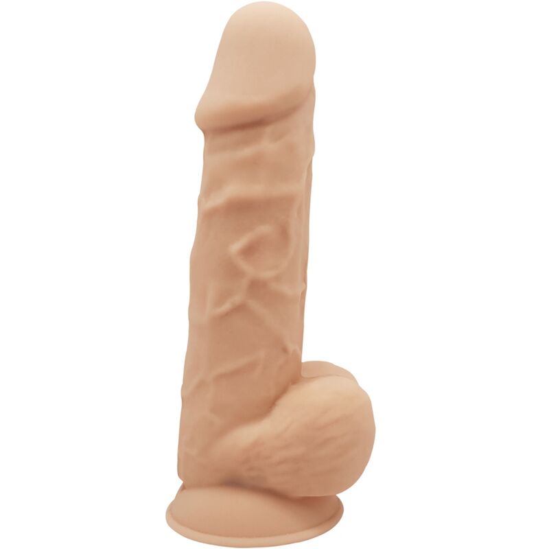 Gode réaliste de 21,5 cm avec ventouse et toucher doux en silicone SILEXD