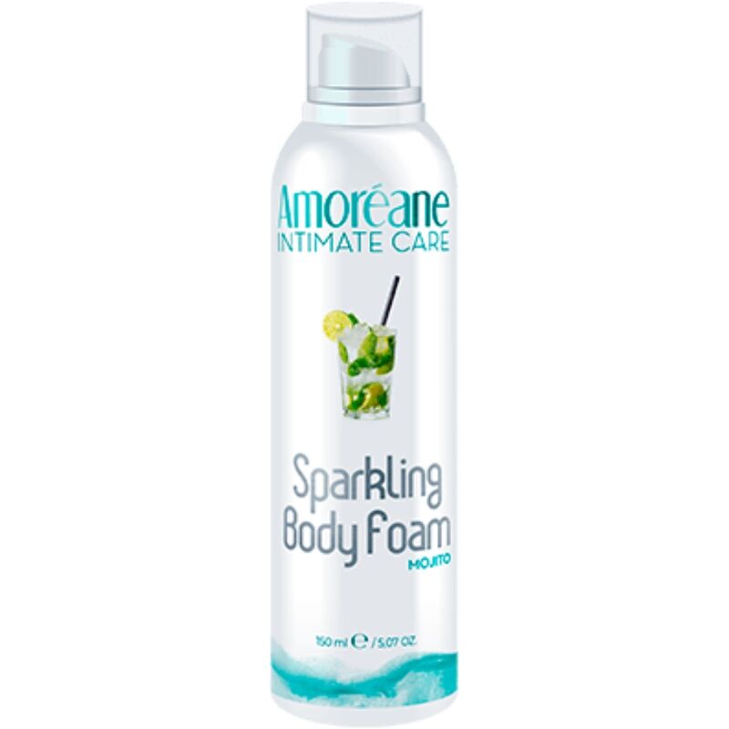 Mousse de massage rafraîchissante Mojito avec effet pétillant AMOREANE