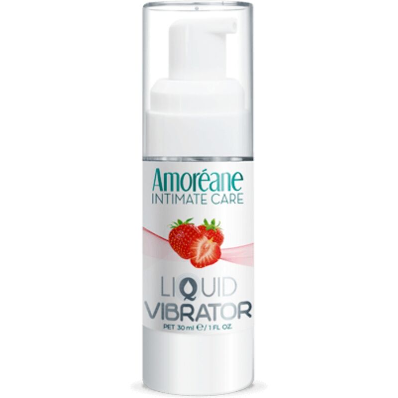 Gel vibrant pour le sexe oral à la fraise, pour des picotements intenses AMOREANE
