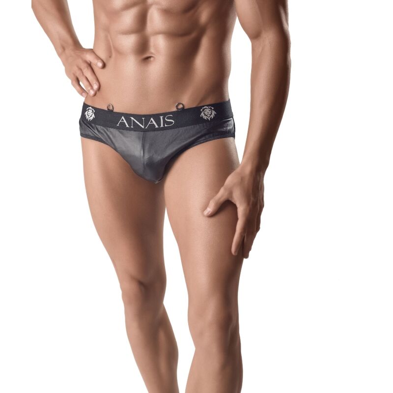 Slip homme en simili cuir et résille avec ceinture confortable pour le quotidien et les soirées : ANAIS