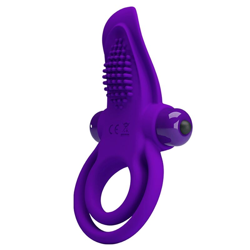 Anneau pénien vibrant Pretty Love, violet foncé