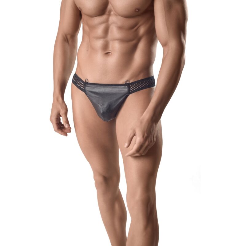 String homme en cuir et mesh, confortable, taille 2XL ANAIS MEN