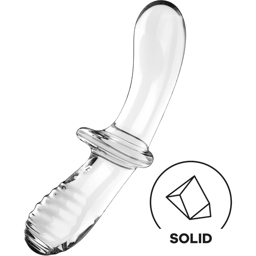 Gode en verre double face pour jeux de température et stimulation intense SATISFYER