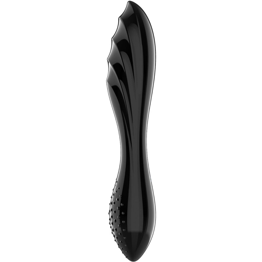 Gode en verre avec jeu de température et surface striée pour stimuler le point G SATISFYER