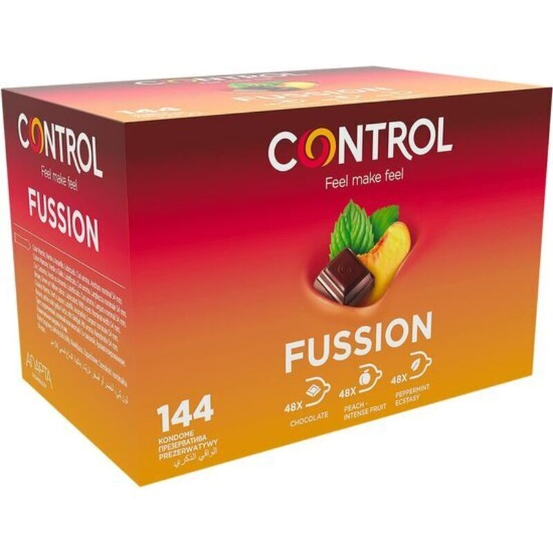 Préservatifs aromatisés CONTROL Adapta Fussion, 144 pièces