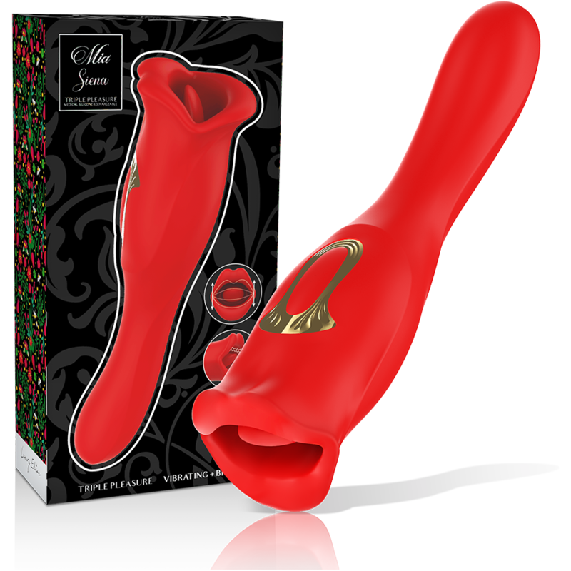 Stimulateur clitoridien MIA Siena avec vibrations et fonction mordillement