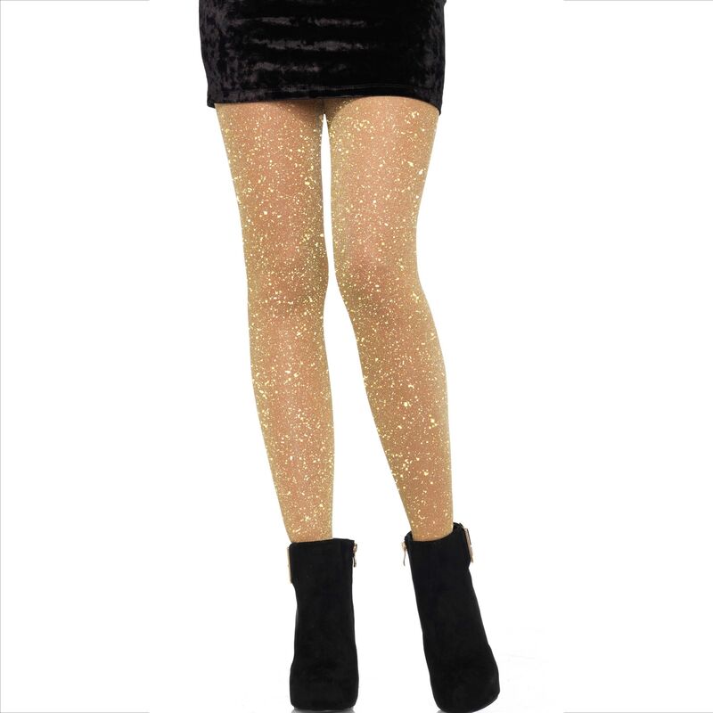 Collants transparents dorés LEG AVENUE
