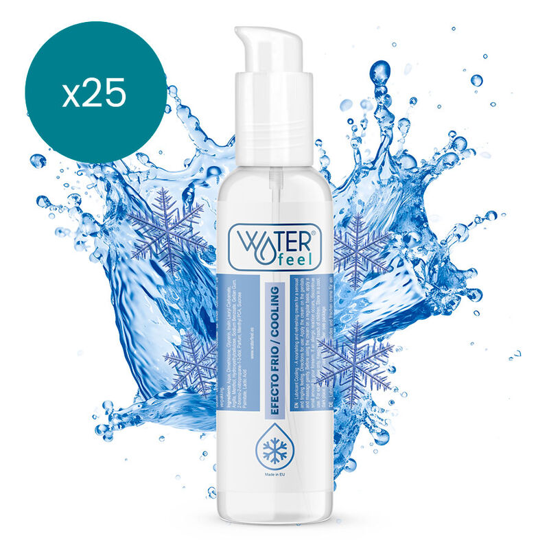 Gel lubrifiant rafraîchissant 150 ml avec effet froid pour usage vaginal et anal WATERFEEL