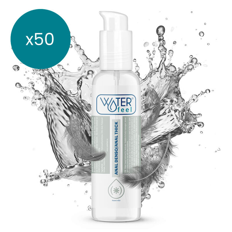 Gel lubrifiant anal à base d’eau 150 ml, glisse douce et respectueuse de la peau WATERFEEL