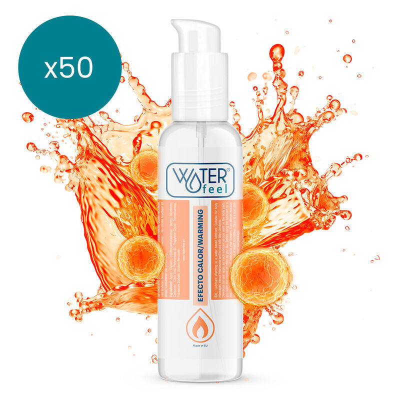 Gel lubrifiant chauffant 150 ml à base d’eau pour massage et intimité WATERFEEL
