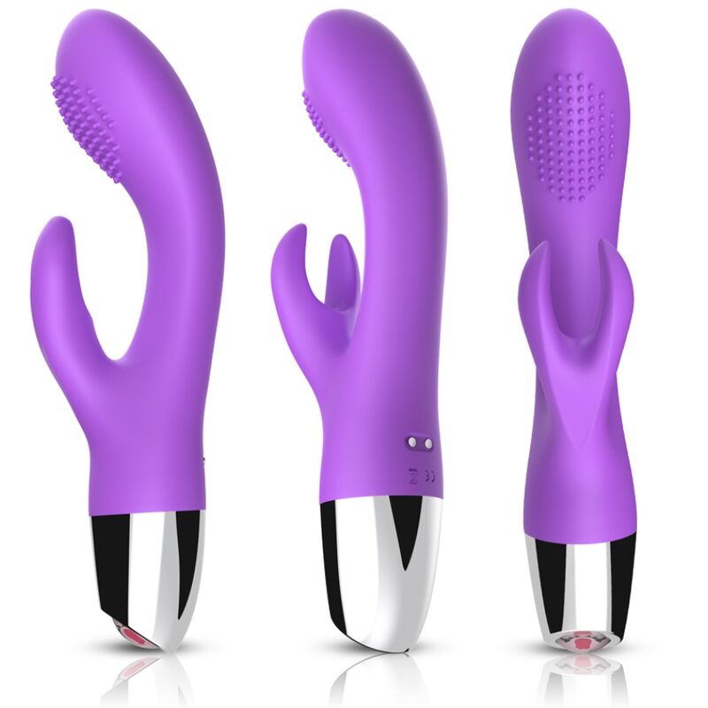 Vibromasseur rabbit ARMONY violet à deux moteurs