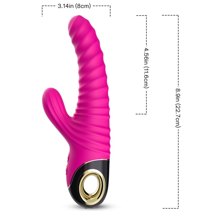 Vibromasseur rabbit ARMONY Eternity en silicone, fuchsia